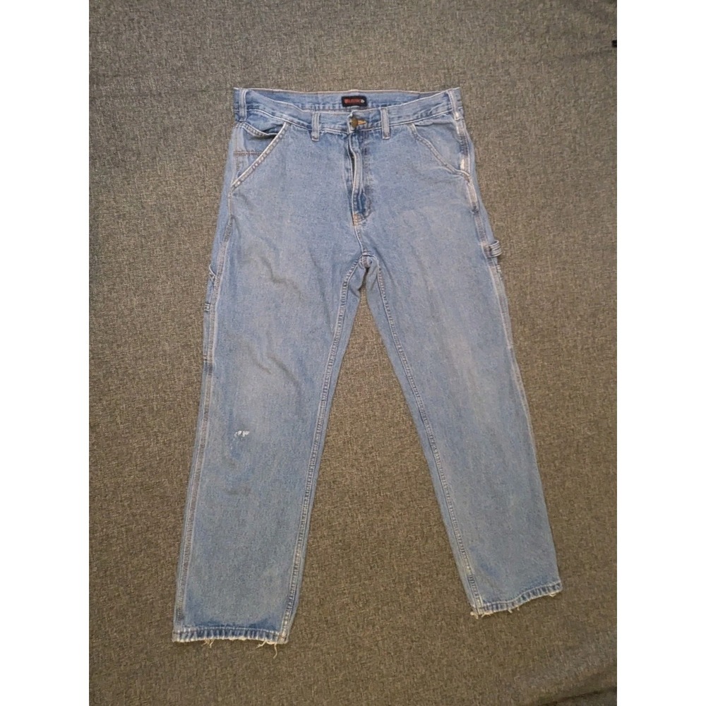 Wolverine Jeans Men's 34x32 Carpenter  Workwear Blue Medium Wash Denim Pants
